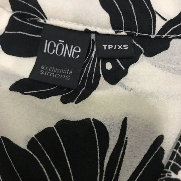 Icone Simons Floral Longsleeves Blouse Top XS - Picture 4 of 11